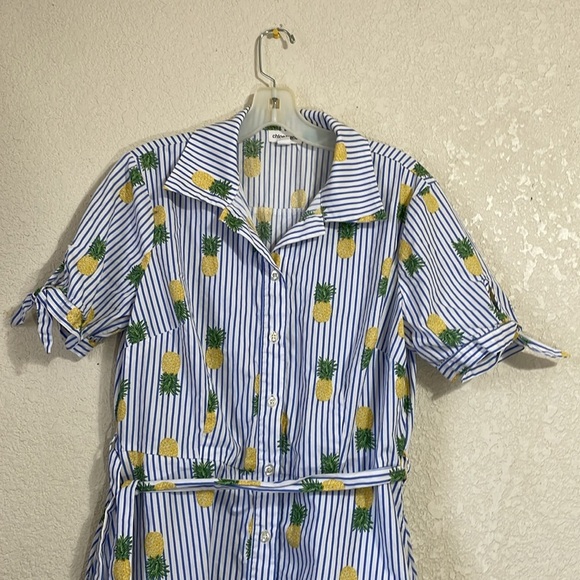 Chloe +Rene Pineapple Design Dress - Picture 2 of 9